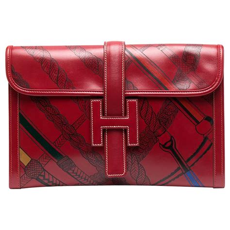 hermes rouge h jige|hermes jige clutch price.